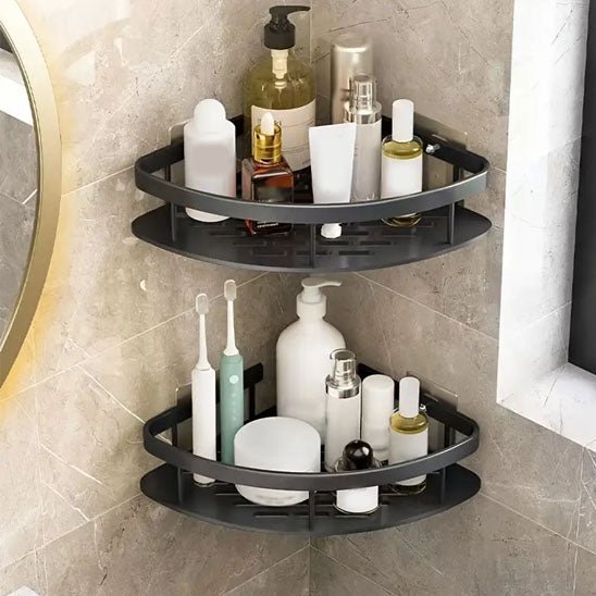 etagere de douche angle noir